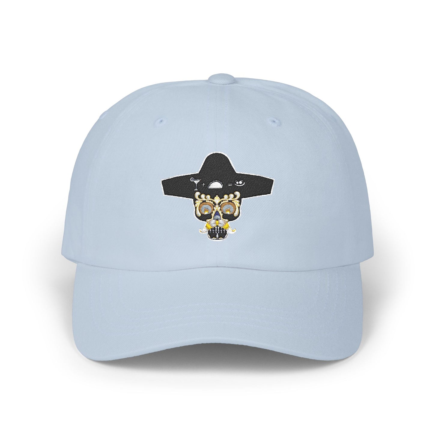 Stylish Classic Dad Cap with Unique Skull Design, Adjustable Hat for Everyday Wear, Gift for Father's Day, Casual Accessory