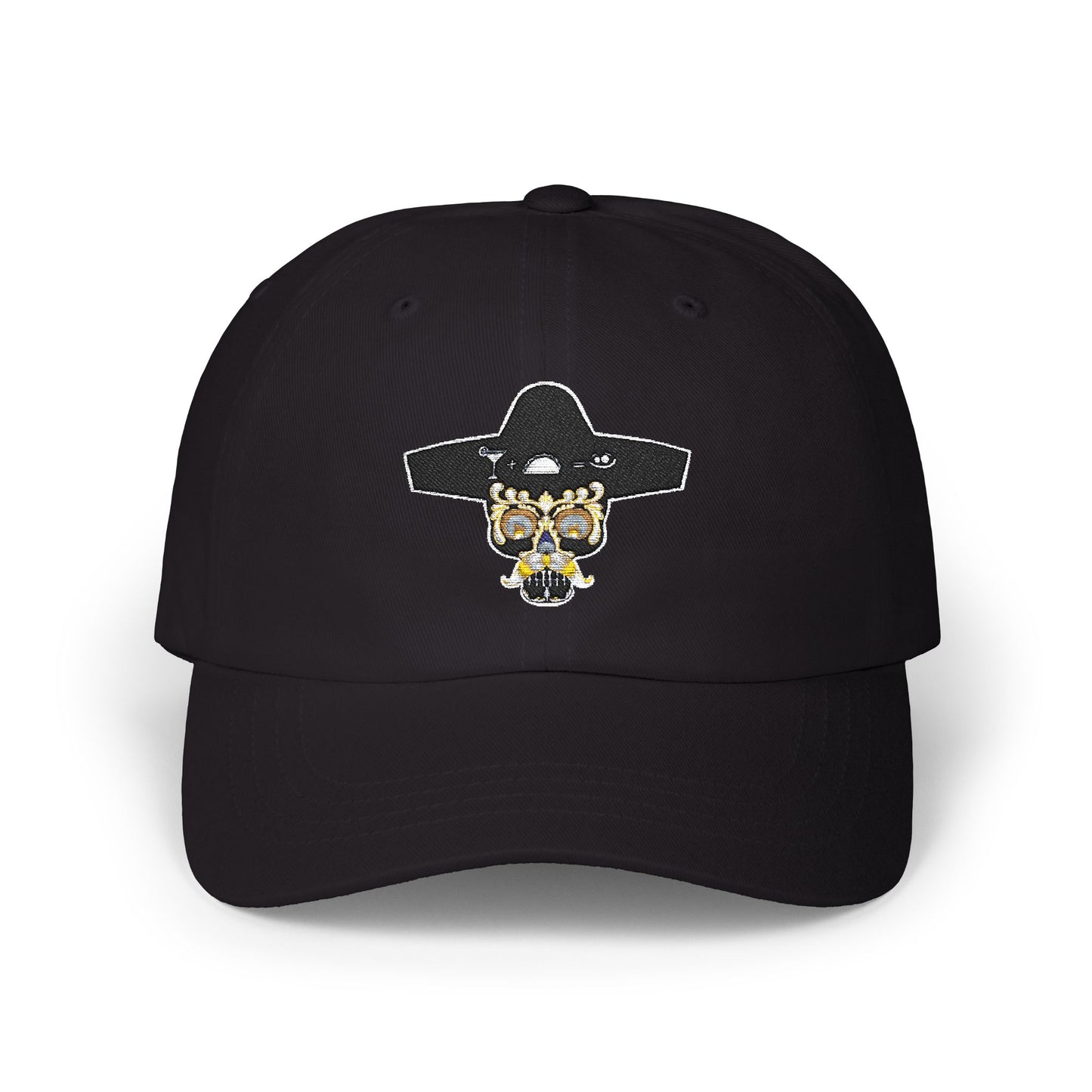 Stylish Classic Dad Cap with Unique Skull Design, Adjustable Hat for Everyday Wear, Gift for Father's Day, Casual Accessory