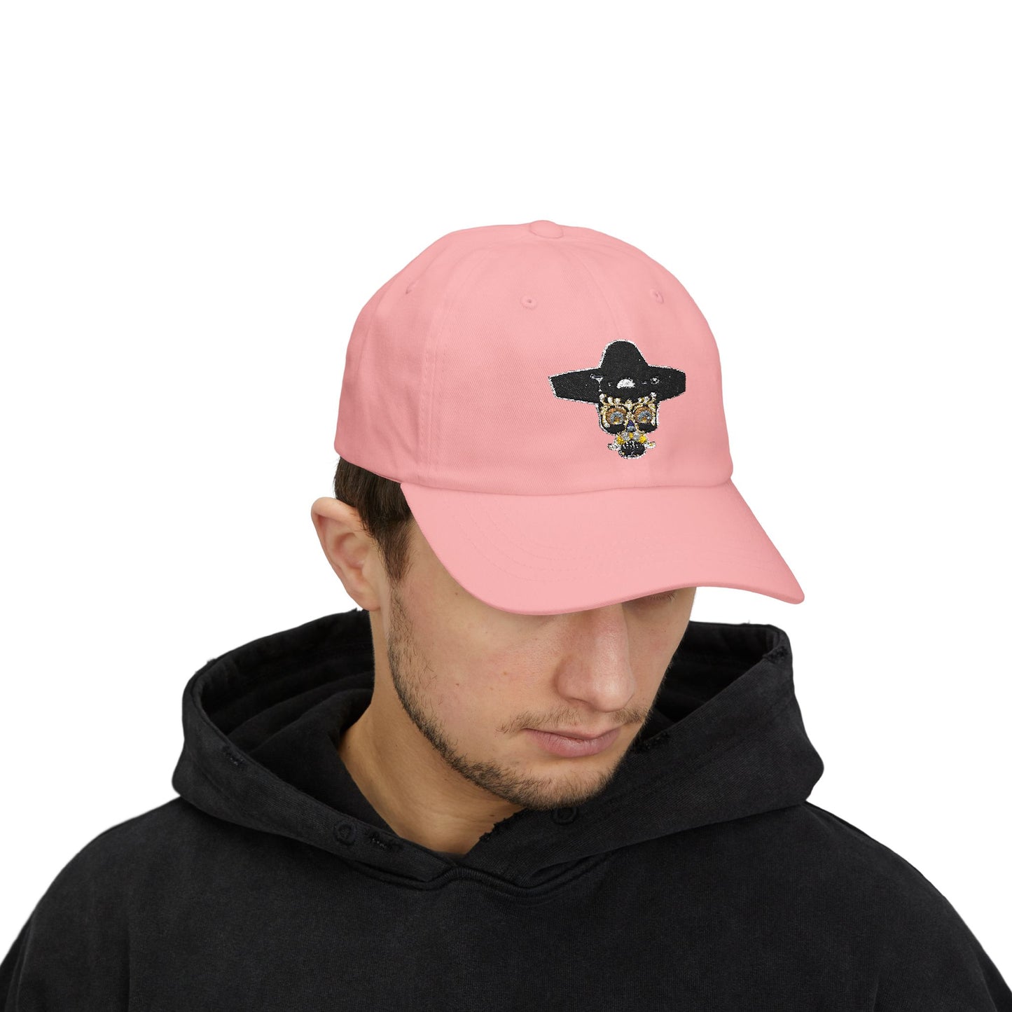 Stylish Classic Dad Cap with Unique Skull Design, Adjustable Hat for Everyday Wear, Gift for Father's Day, Casual Accessory