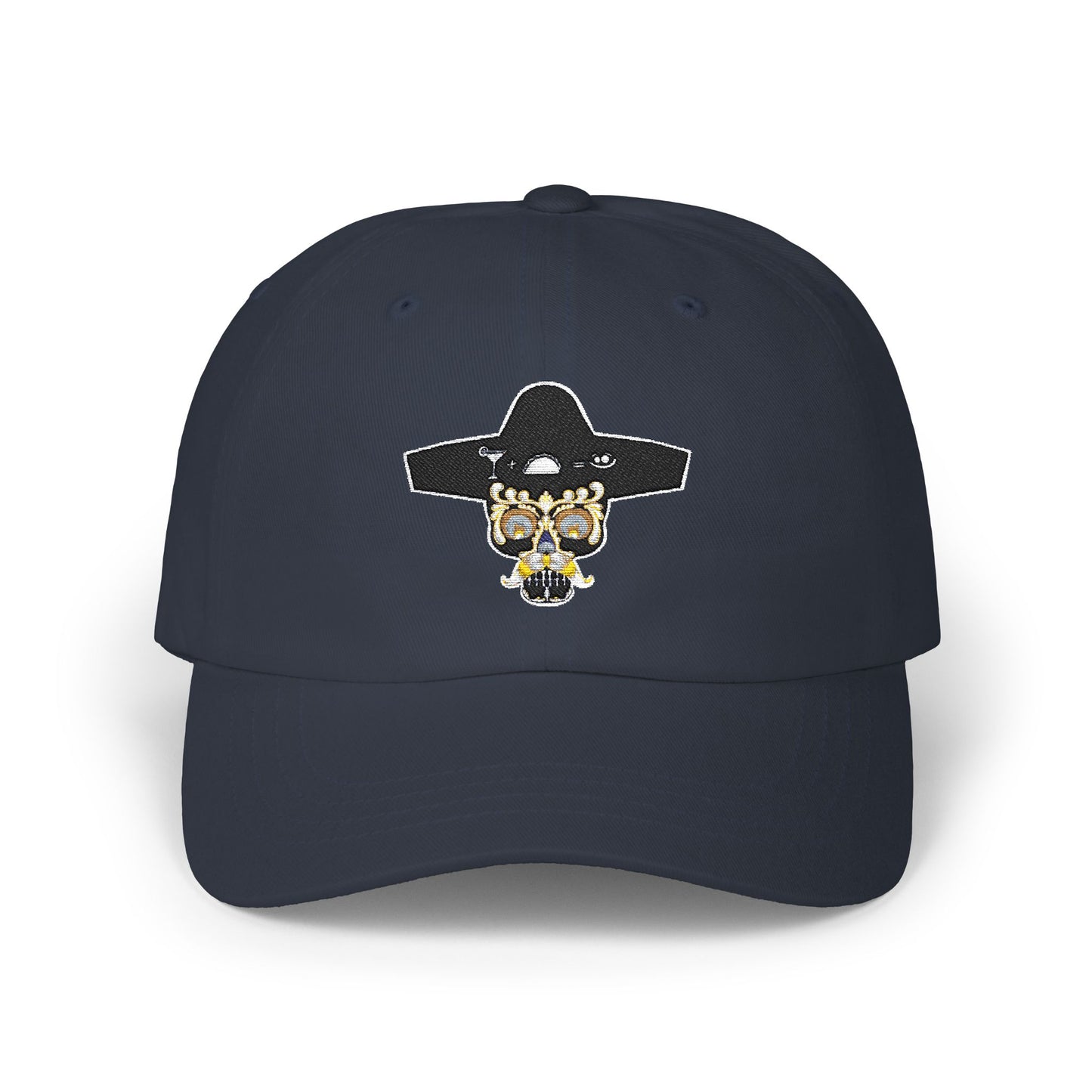 Stylish Classic Dad Cap with Unique Skull Design, Adjustable Hat for Everyday Wear, Gift for Father's Day, Casual Accessory
