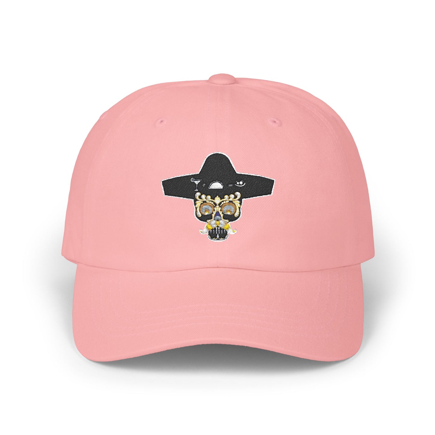 Stylish Classic Dad Cap with Unique Skull Design, Adjustable Hat for Everyday Wear, Gift for Father's Day, Casual Accessory